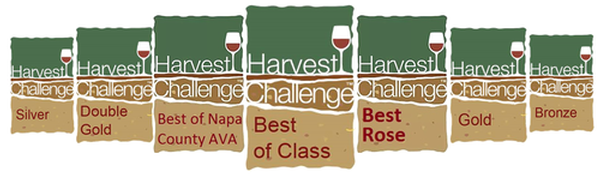 Harvest Challenge wine score medallions