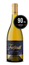 Bottle of Fortunati white wine with 90pt score