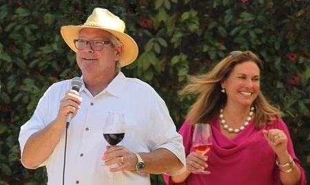 Gary and Ellen Luchtel speaking at a club pickup party